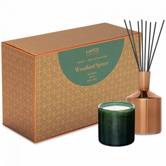 Woodland Spruce Candle + Reed Diffuser Duo
