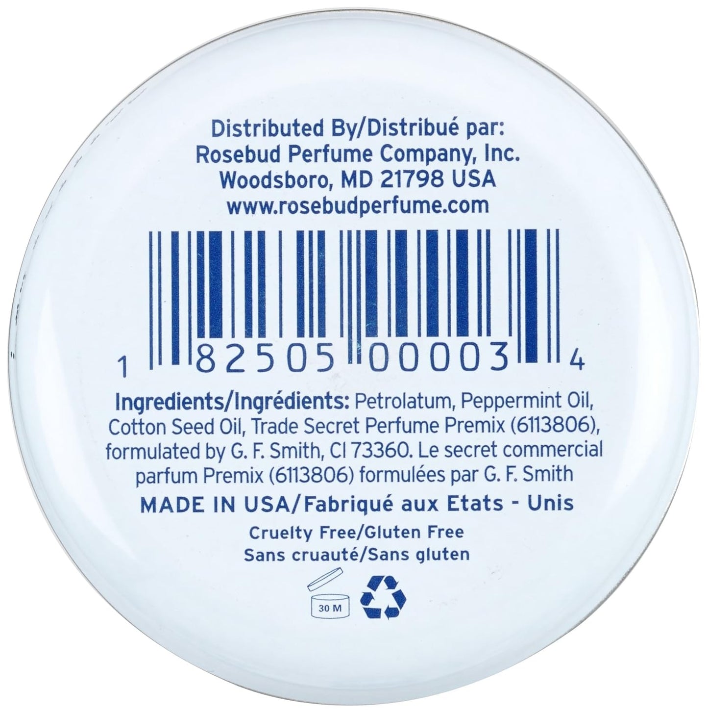 SMITH'S MINTED ROSE LIP BALM TIN