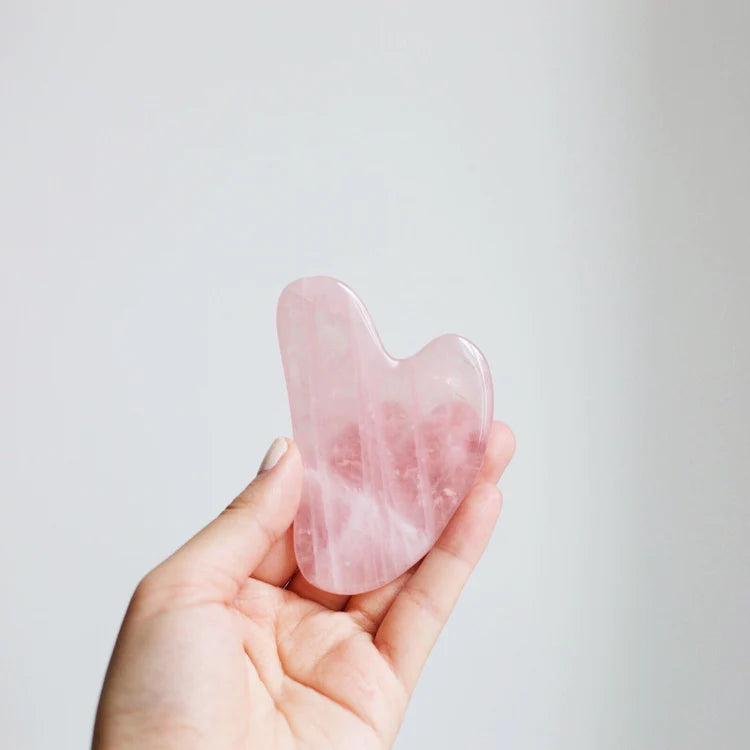 The Rose Quartz Gua Sha Facial Lifting Tool | New London Pharmacy