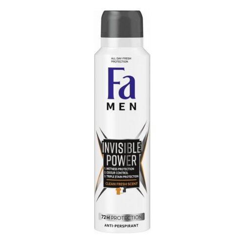 Men Invisible Power 72H Anti-Perspirant Spray