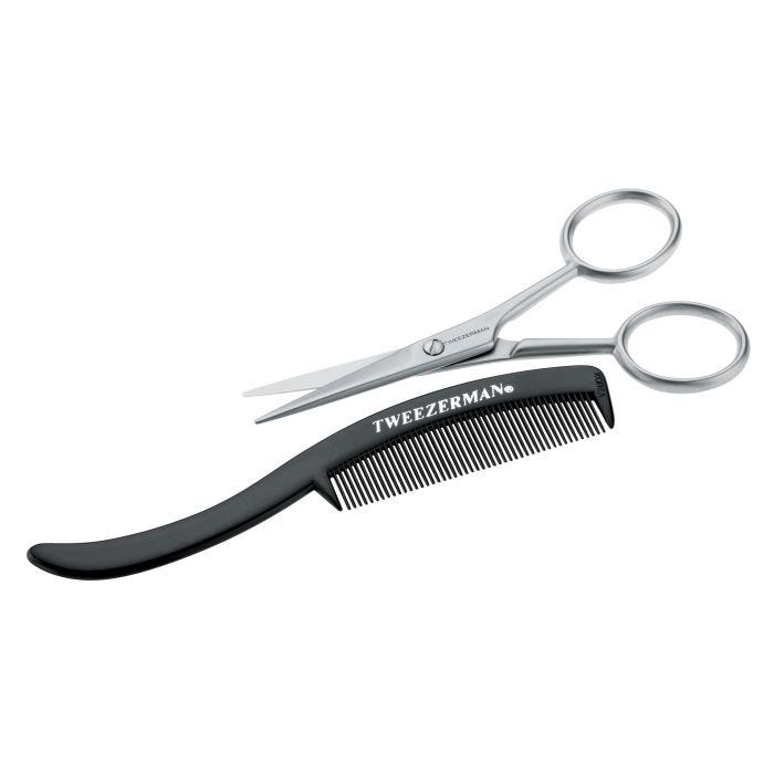 Moustache Scissors & Comb