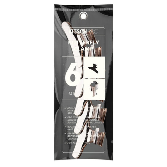 Butterfly Clamps 6PC (Rose Gold)