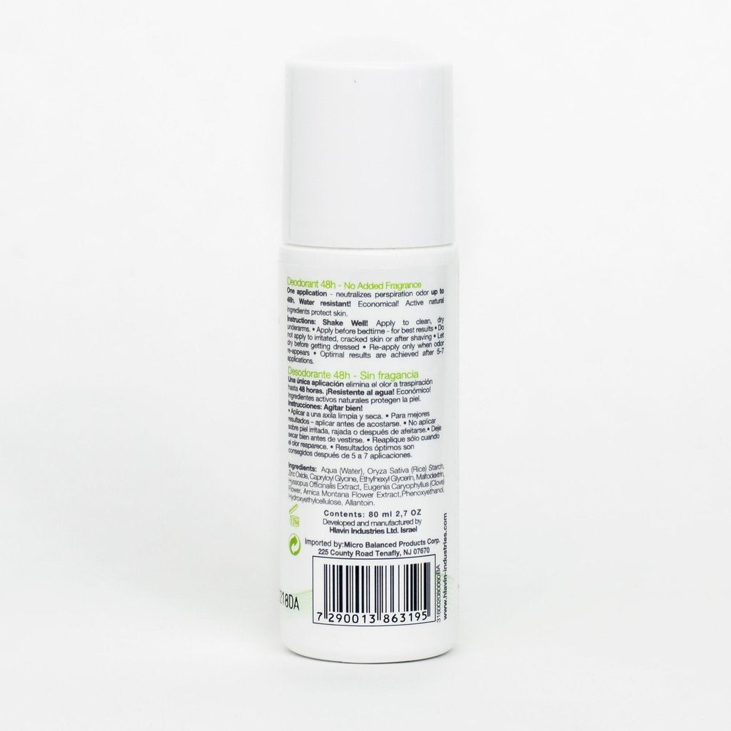 Bio Balance Fragrance Free 48h Underarm Deodorant Roll-On