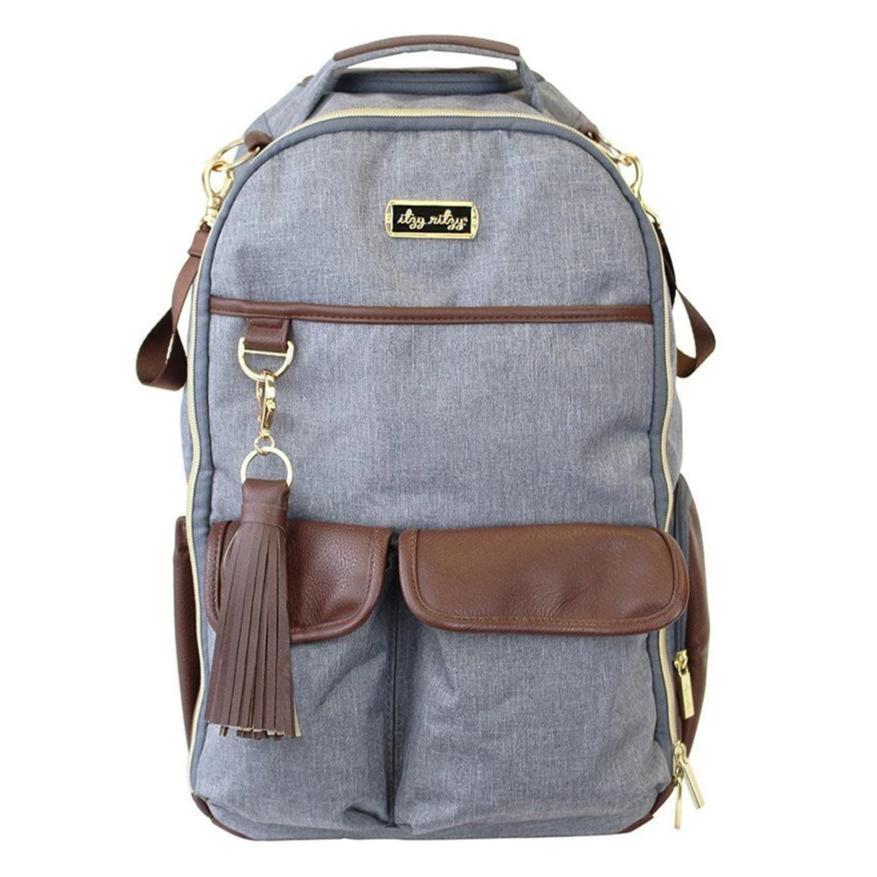 Handsome Heather Grey Diaper Bagpack