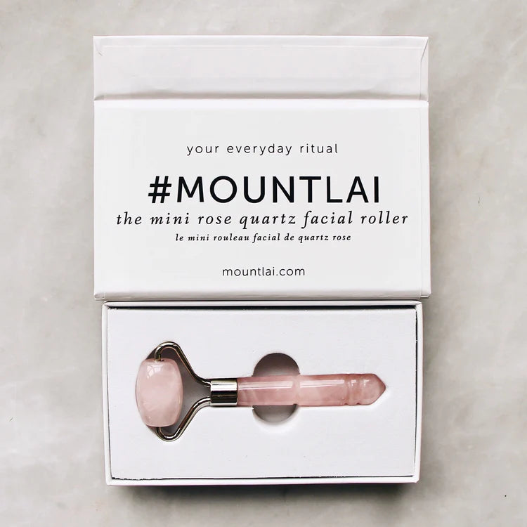 The Mini Rose Quartz Facial Roller