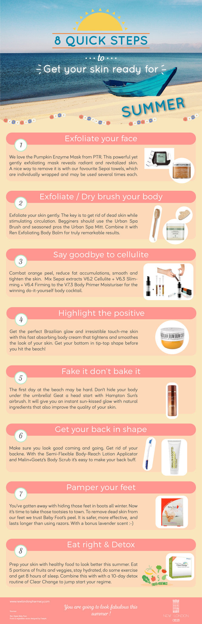8 Quick Steps to Get Your Skin Ready for Summer