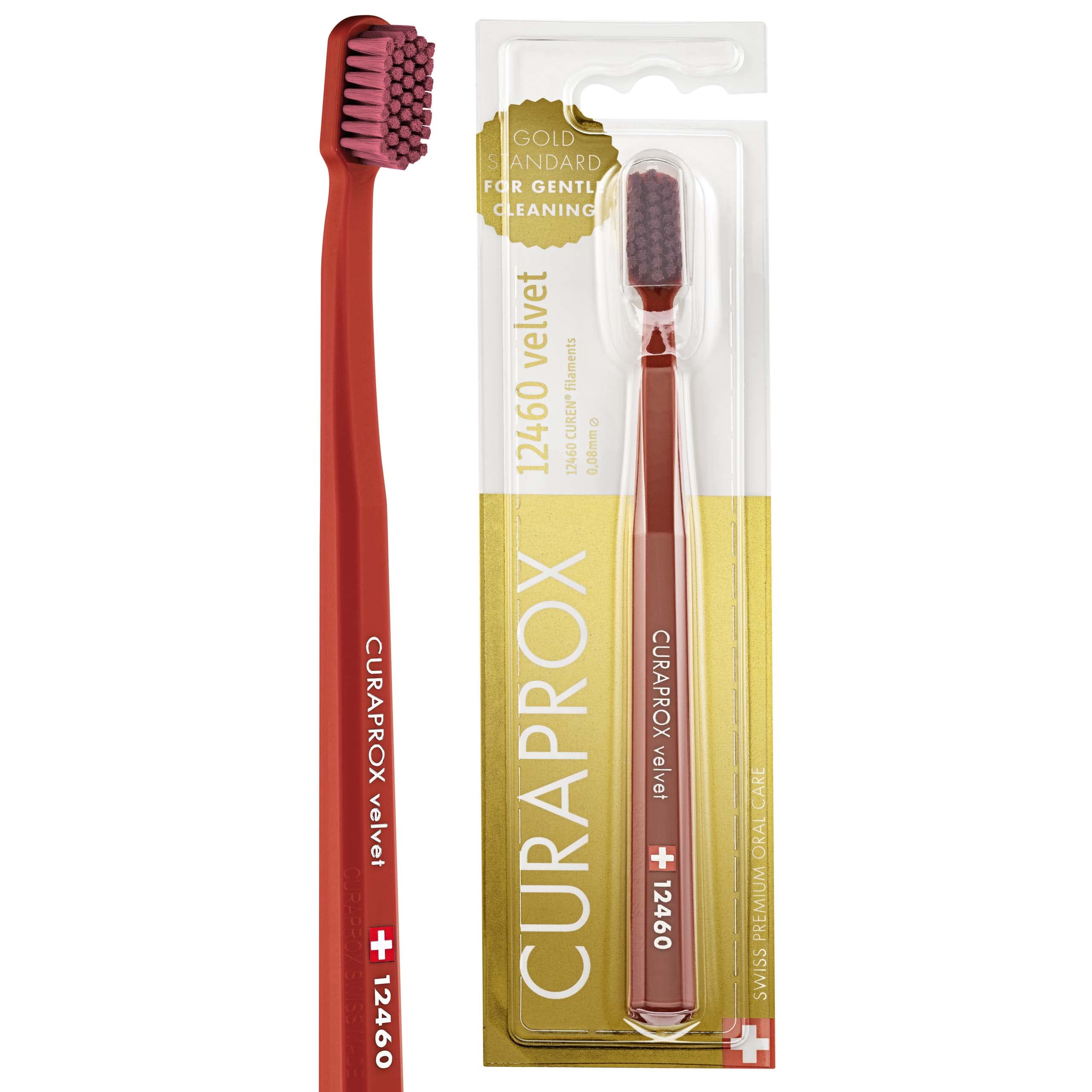 12460 velvet SWISS PREMIUM TOOTHBRUSH (GOLD STANDARD FOR GENTLE CLEANI ...