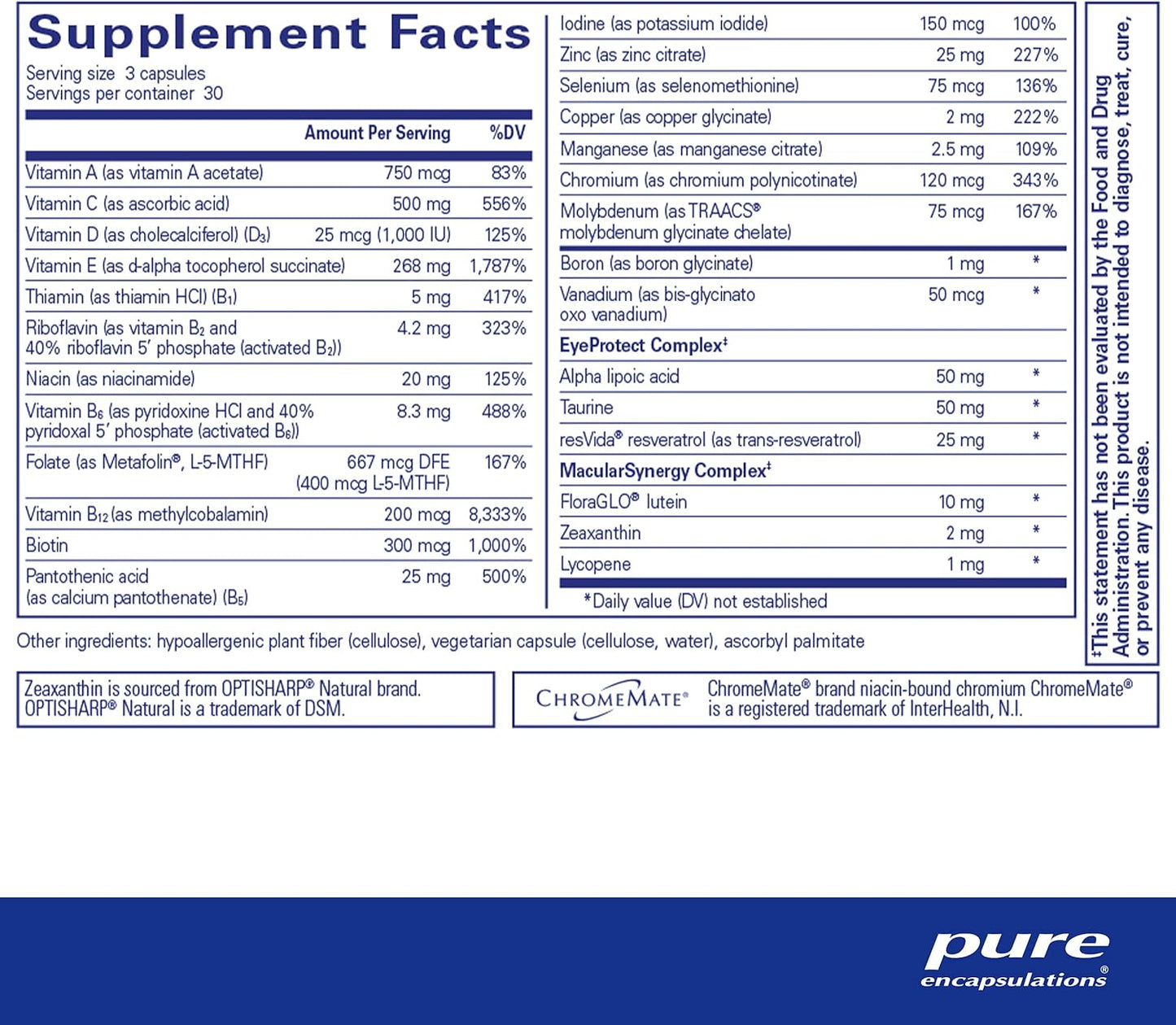 VisionPro Nutrients Dietary Supplement