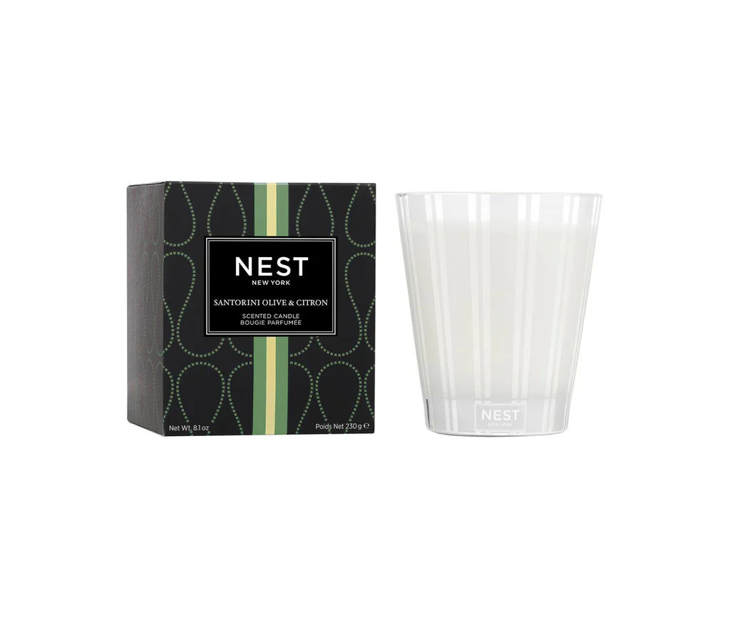Scented Classic Candle Santorini Olive&Citron