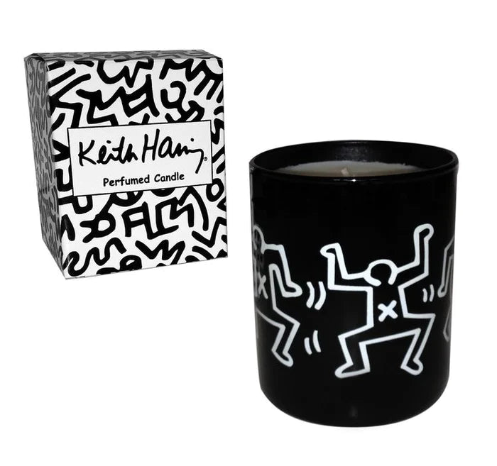 Keith Haring Black & White Drawing Candle