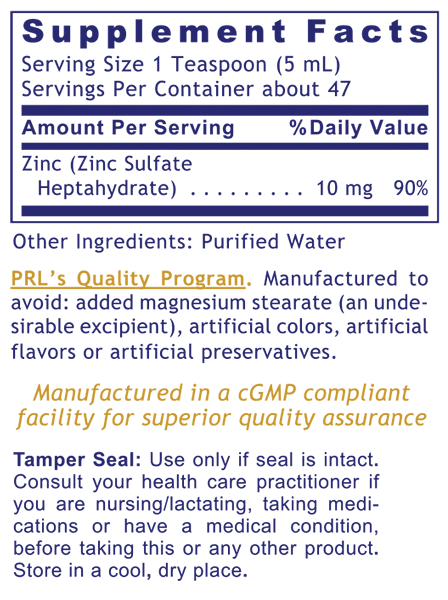 Liquid Zinc Assay