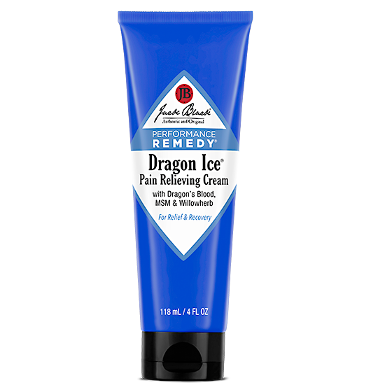 Description Of Jack Black Dragon Ice® Pain Relieving Cream:   This topical, non-greasy, pain-relieving cream helps improve performance and recovery time by delivering a warming effect on contact to soothe muscle pains, strains, and achy joints. The proprietary blend of botanical ingredients is also great for minor backaches, sprains and arthritis, and to relieve tense muscles due to stress.