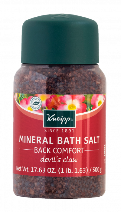 Devil's Claw Mineral Bath Salt Back Comfort