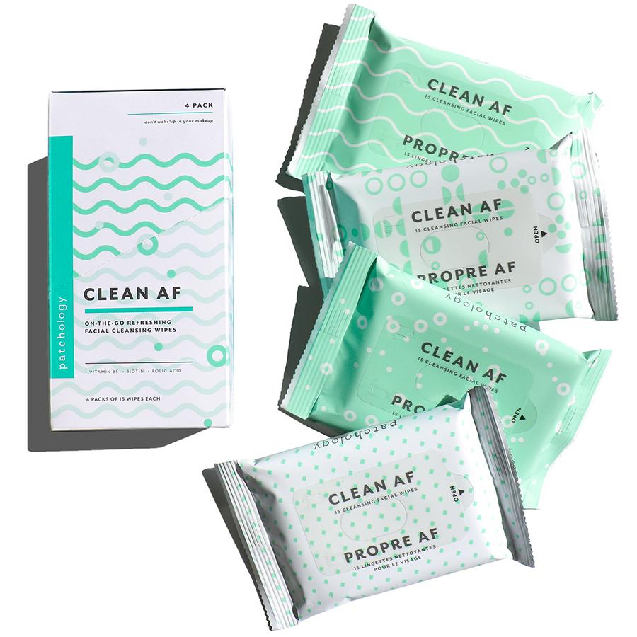 Clean AF Facial Cleansing Wipes 15 wipes