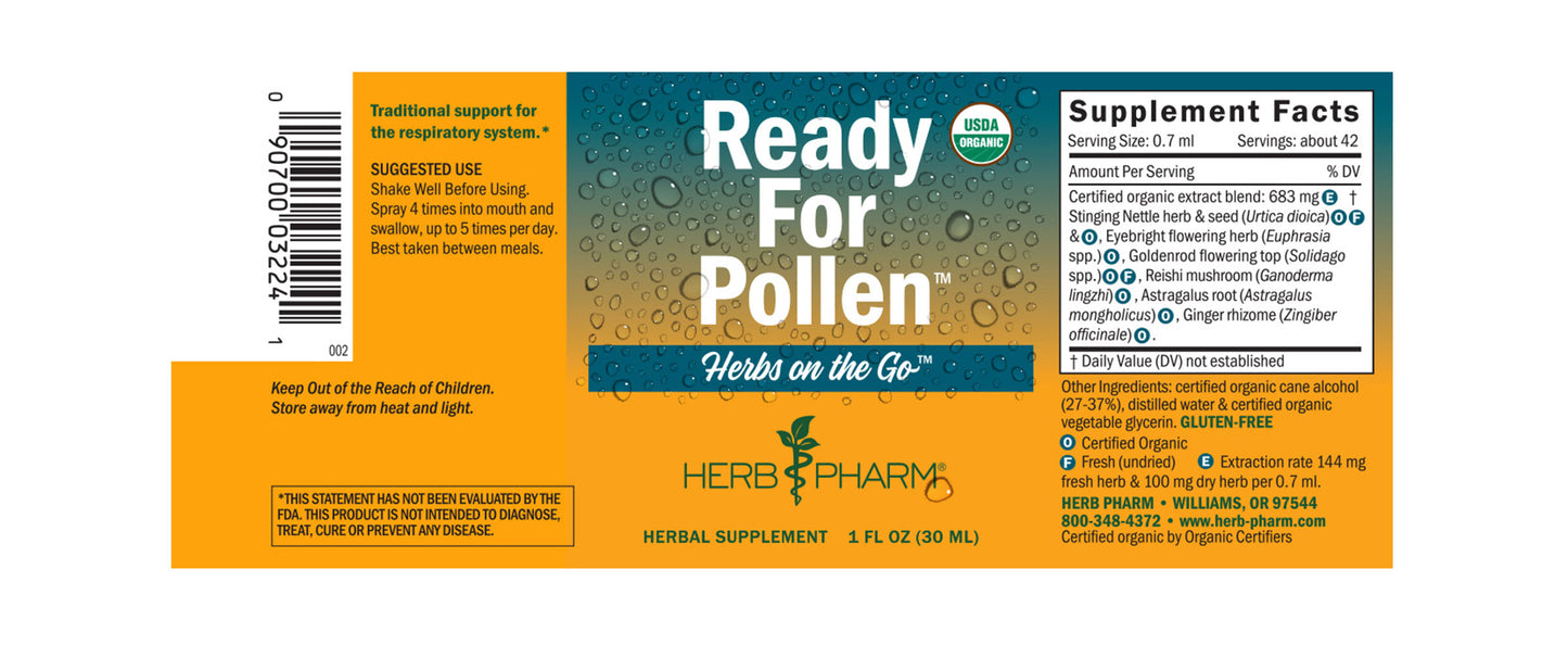 Herbs on the Go: Ready for Pollen