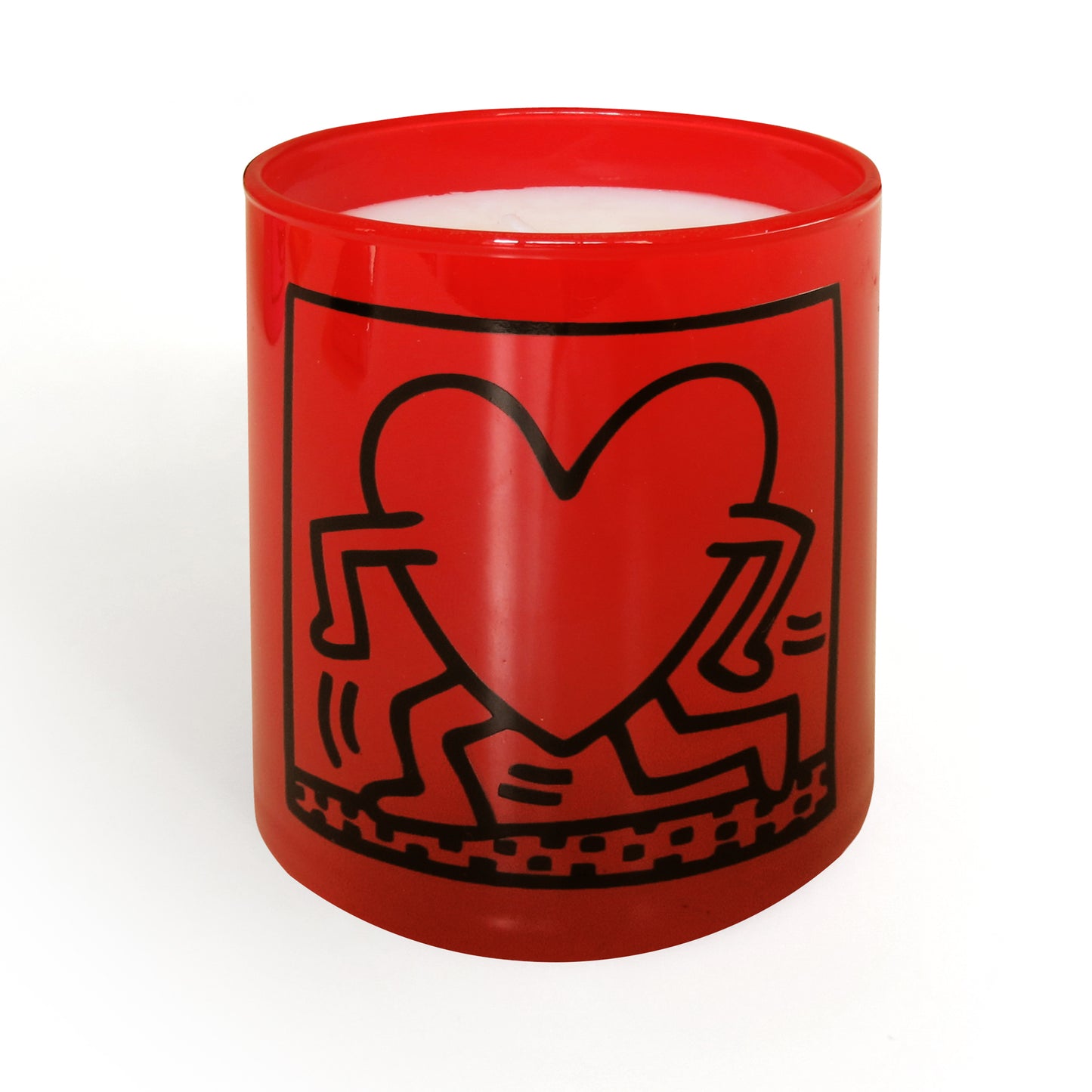 "RED RUNNING HEART" Candle