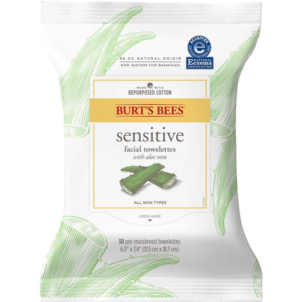 Sensitive Facial Towelette With Aloe Vera