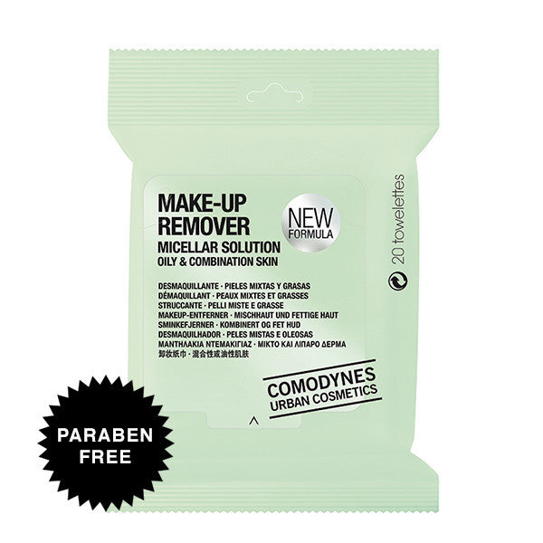 Comodynes Make-Up Remover Micellar Solution Oily & Combination Skin Towelettes | New London Pharmacy