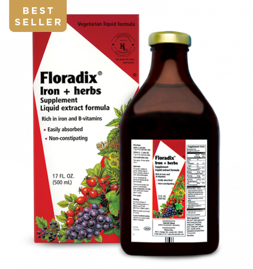 Iron + Herbs Supplement Liquid Extract Formula