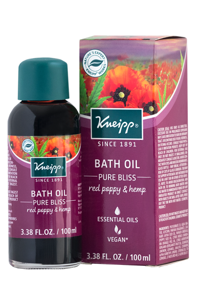 Pure Bliss Bath Oil with Red Poppy & Hemp